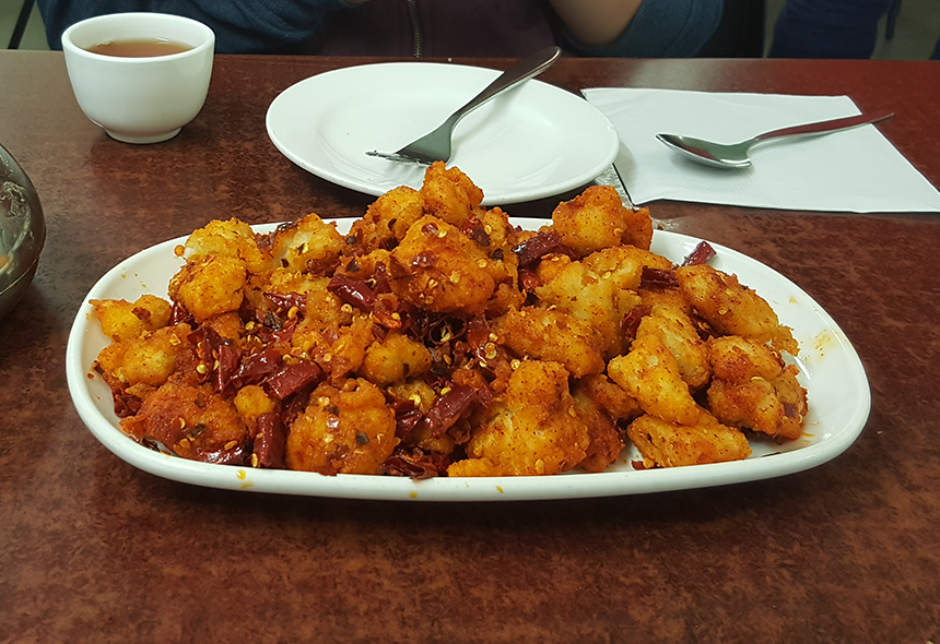 The infamous "Chilli Chicken"