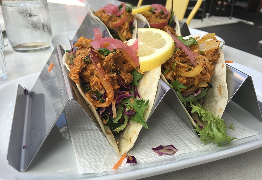 The taco is just as tasty as it looks